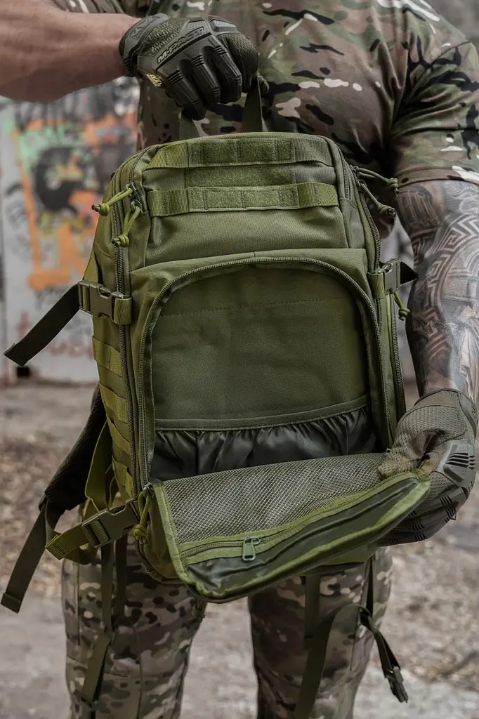 Рюкзак тактичний PUBG 30 л, олива - фото 5