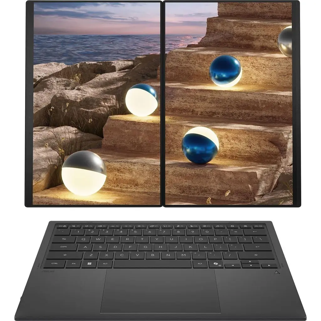Ноутбук ASUS Zenbook DUO UX8407AA-SN216X (28 3K OLED 144 Hz, Intel Core 9 386H, 32 GB, 2 TB, Intel HD, W11P) Moher Gray (90NB16V1-M00A40) - фото 5