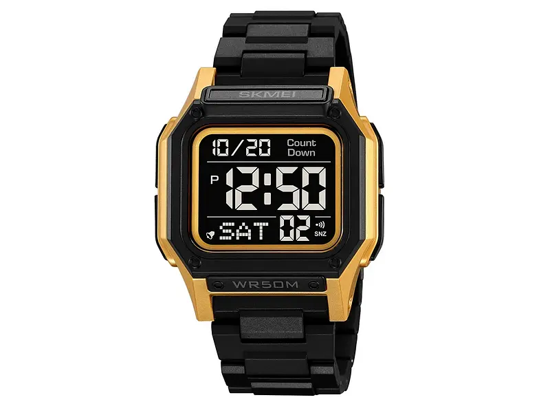 Чоловічий наручний годинник 2264BKGDBK Black-Gold-Black Skmei acs0030090 - фото 2