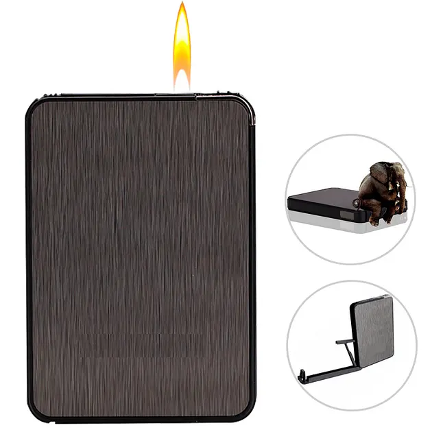 Портсигар на 10 сигарет з автоматичною подачею та запальничкою HL-427 Gray ЗСУ (15694) - фото 3