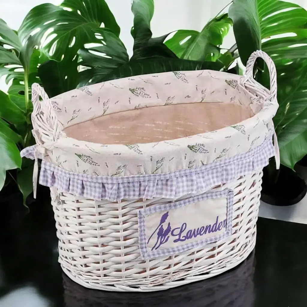 Кошик Natural House Лаванда з ручками 45х32х30 см білий (EW-24 L) - фото 6