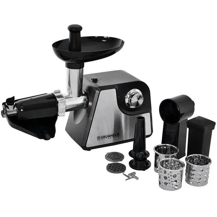 Електрична м'ясорубка Grunhelm AMG180SSJ 1800 Вт Сіра - фото 4