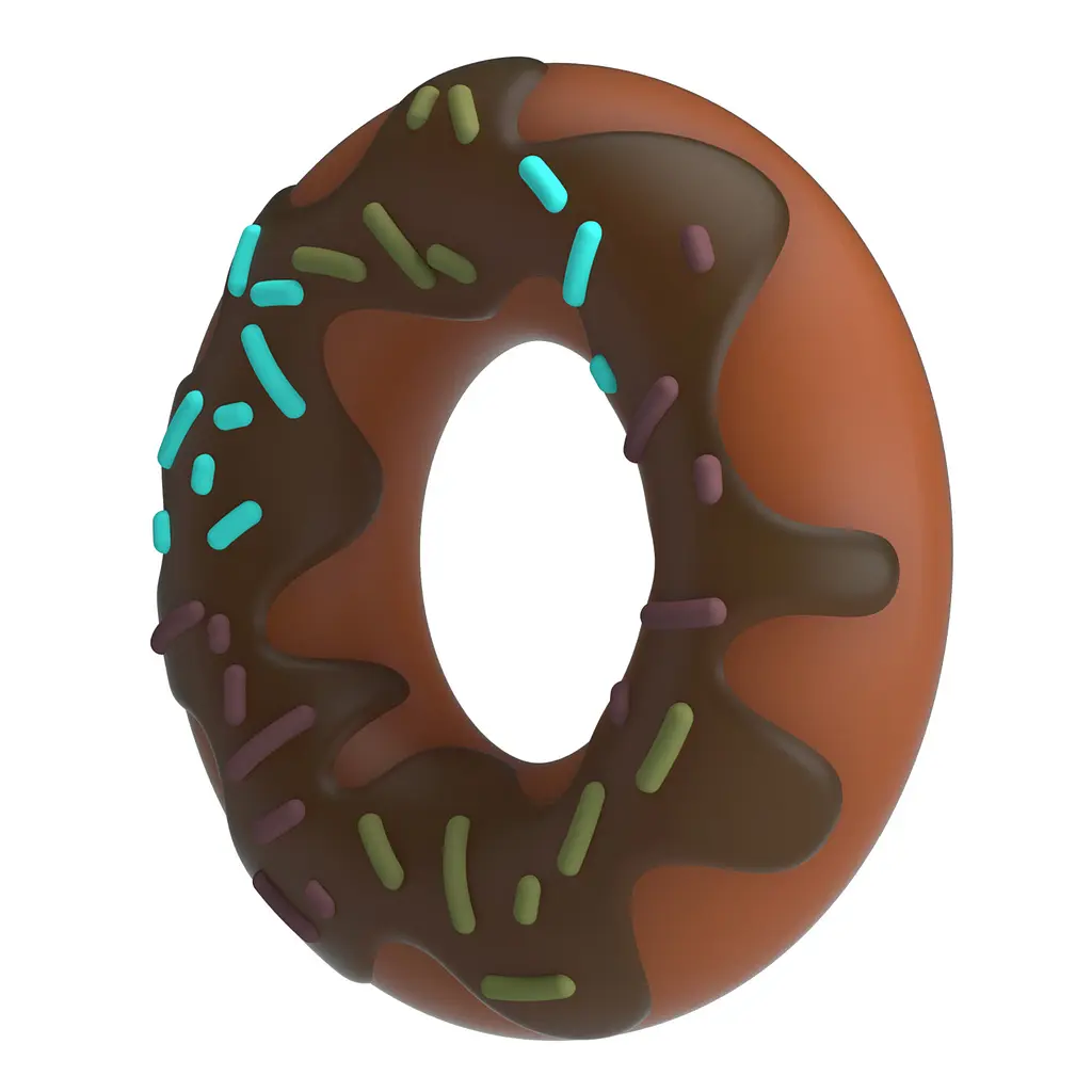 Кільце для члена Pretty Love Choco Super Donut Silicone Cock Ring PRETTY LOVE BI-210344 103647 - фото 6