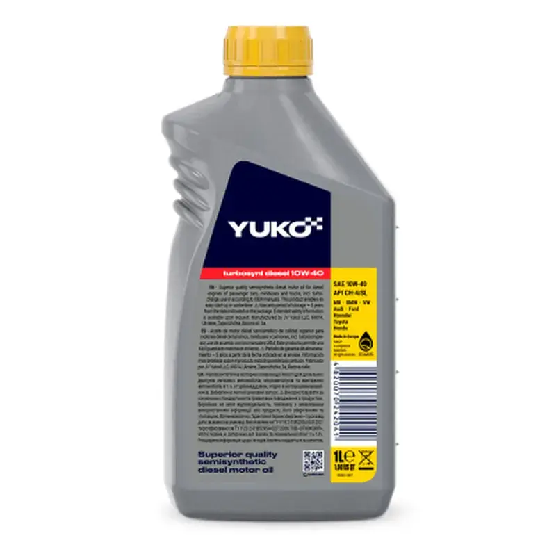Моторна олива Yuko TURBOSYNT DIESEL 10W-40 1л (4820070242041) - фото 2