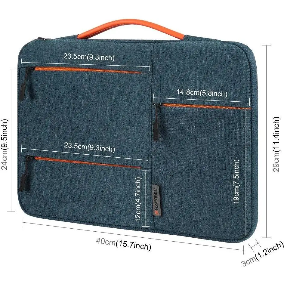 Сумка для ноутбука Haweel HWL2166 15-16" темно-синяя - фото 6