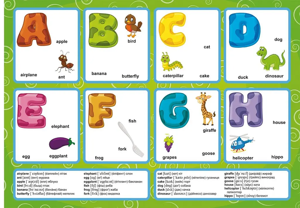 Книга Перші розвивальні наліпки. English ABC. 65 наліпок 3644 (9789669873644) shop (9789669873644) - фото 3