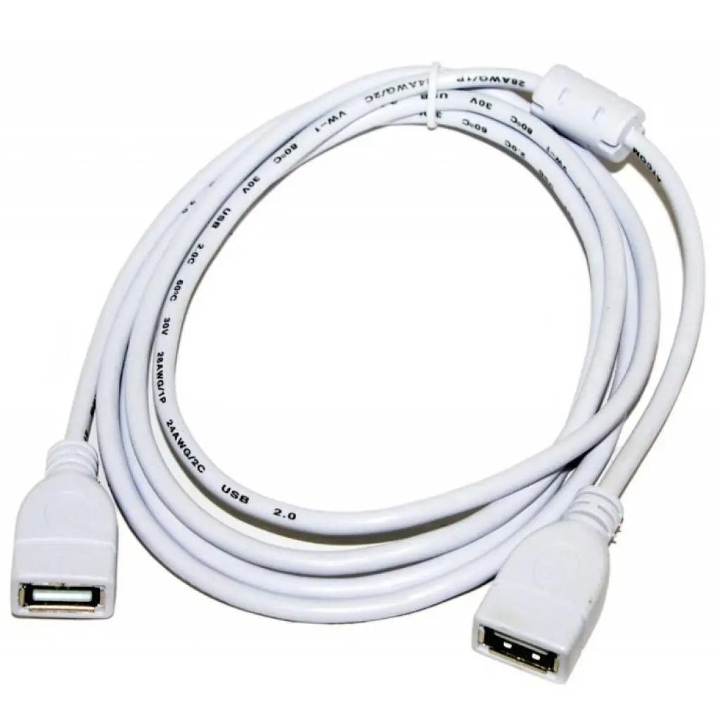 Дата кабель USB 2.0 AF/AF 1.8m Atcom (15647) - фото 2