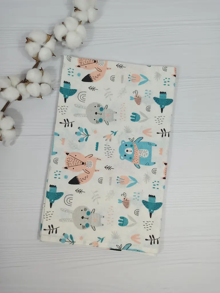 Набір пелюшок a.l.babybox Зірки 50х80/100х80 см 3 шт. Біло-рожевий (NA 18168580) - фото 5