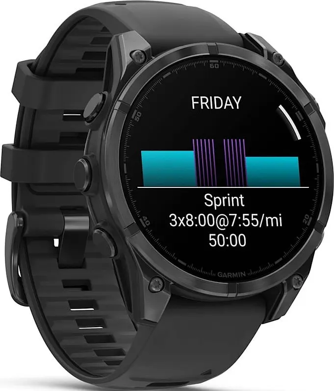 Смарт-годинник Garmin Fenix 8 47mm AMOLED Slate Gray with Black Silicone Band (010-02904-00/09) - фото 4