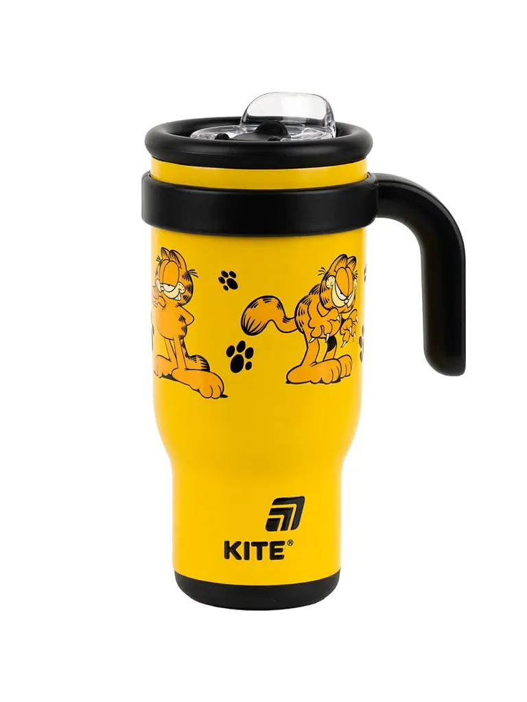 Термокухоль KITE 530 мл Garfield з трубочкою (gf25-1266) - фото 2