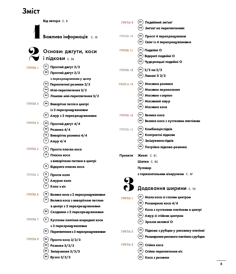 Енциклопедія візерунків. Джгути, коси, арани. Посібник із плетіння та дизайну - фото 4