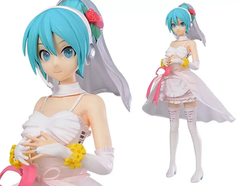 Фігурка Sega Вокалоїд Хацуне Міку Vocaloid Hatsune Miku White Dress 23 см S V HM WD 23 - фото 4