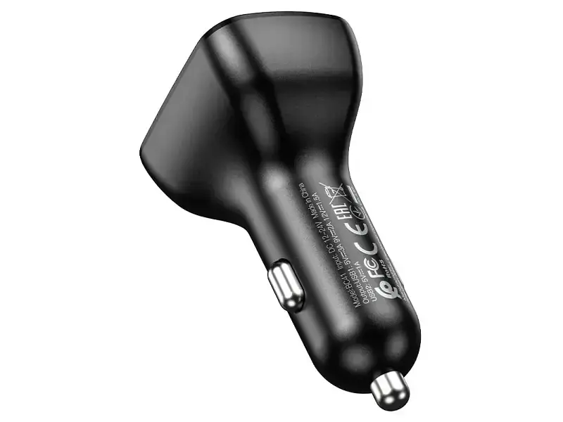 FM-трансмітер Borofone BC41 Eminency 2x USB Black (BC41B) (6974443382884) - фото 2