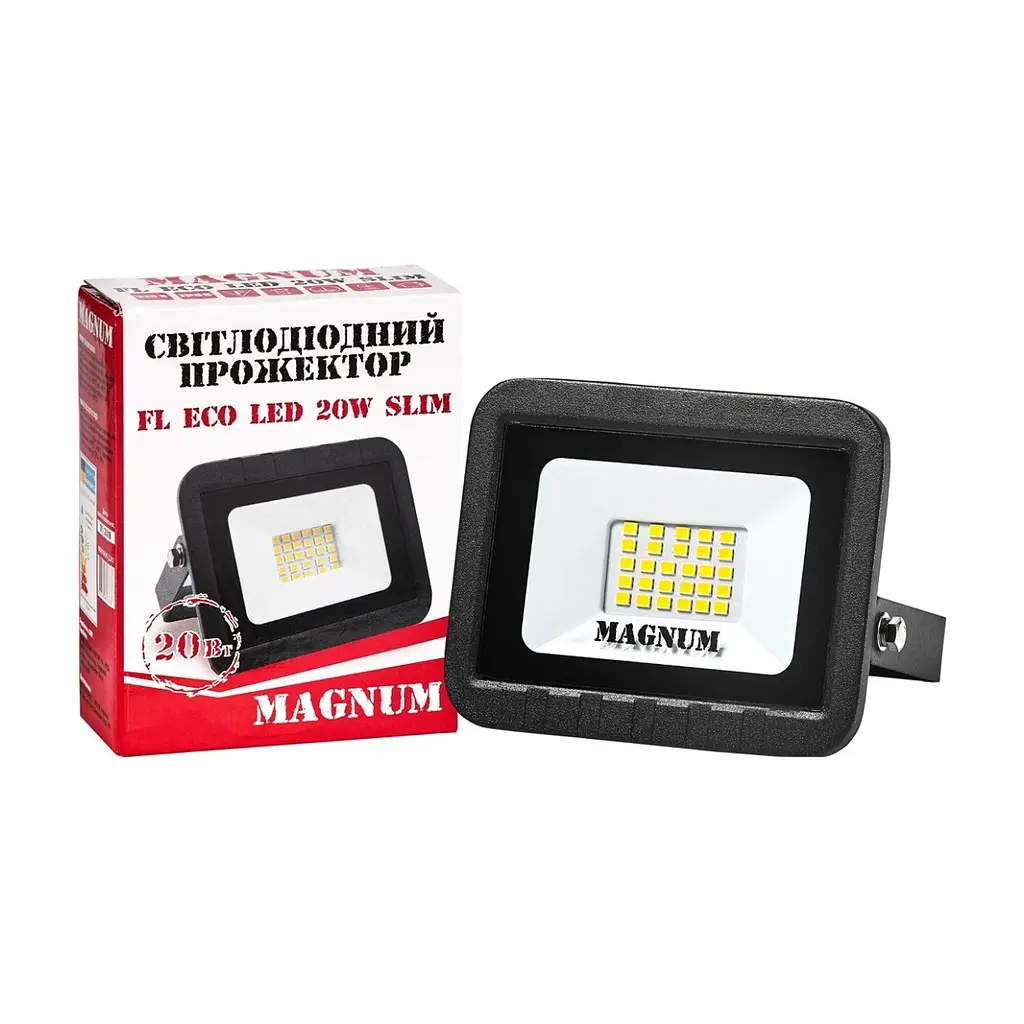 Прожектор MAGNUM FL ECO LED 20Вт slim 6500К IP65 (90011659) - фото 5