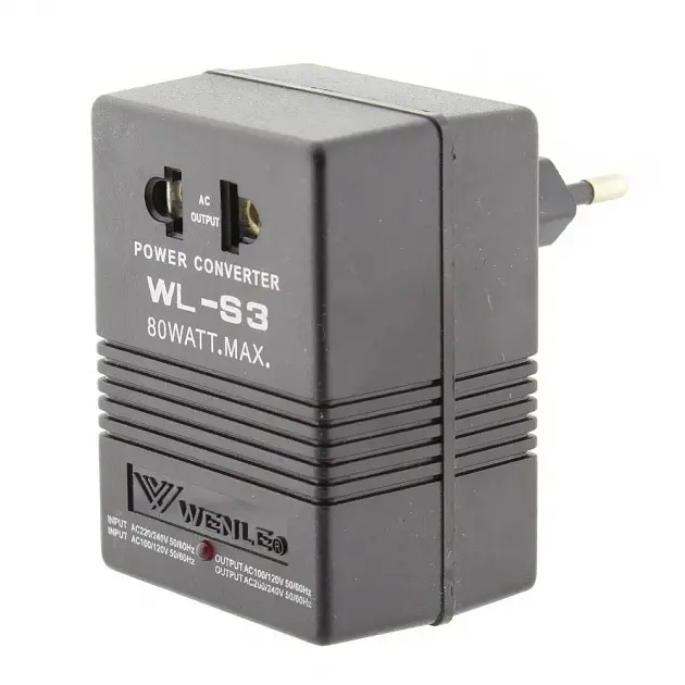 Перетворювач напруги 2в1 інвертор 220V на 110V конвертор 110V на 220V 80 Вт UKC WL-S3 - фото 3