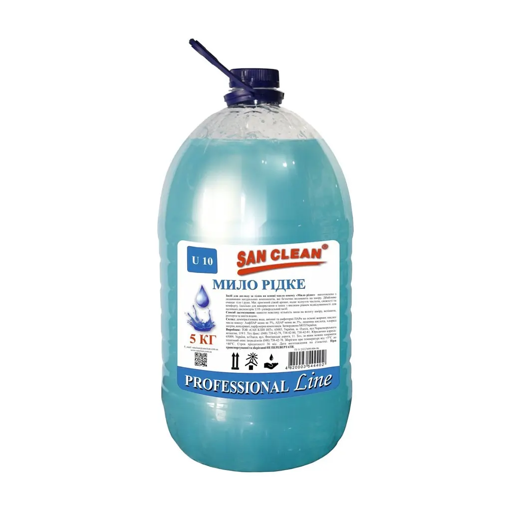 Жидкое мыло San Clean Голубое 5 кг (4820003544402)