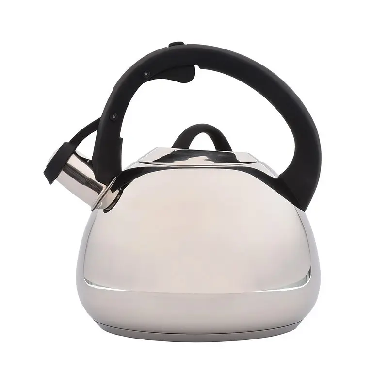 Чайник Lessner со свистком и нержавейкой черная ручка 3 л (49517) - фото 3