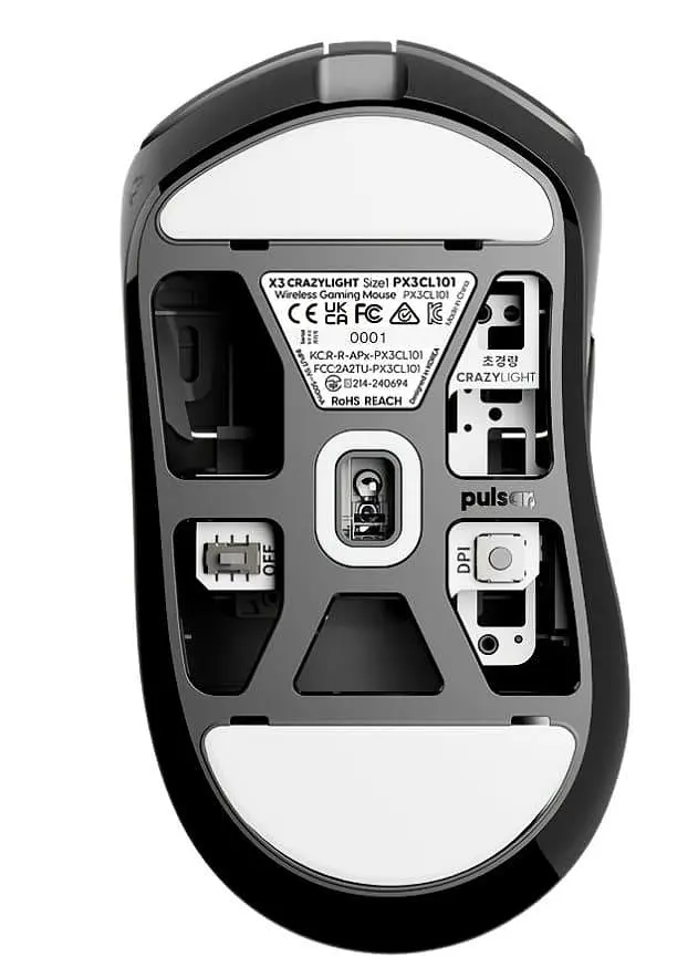 Миша PULSAR X3 CrazyLight Mini Black (PX3RCL101) - фото 2