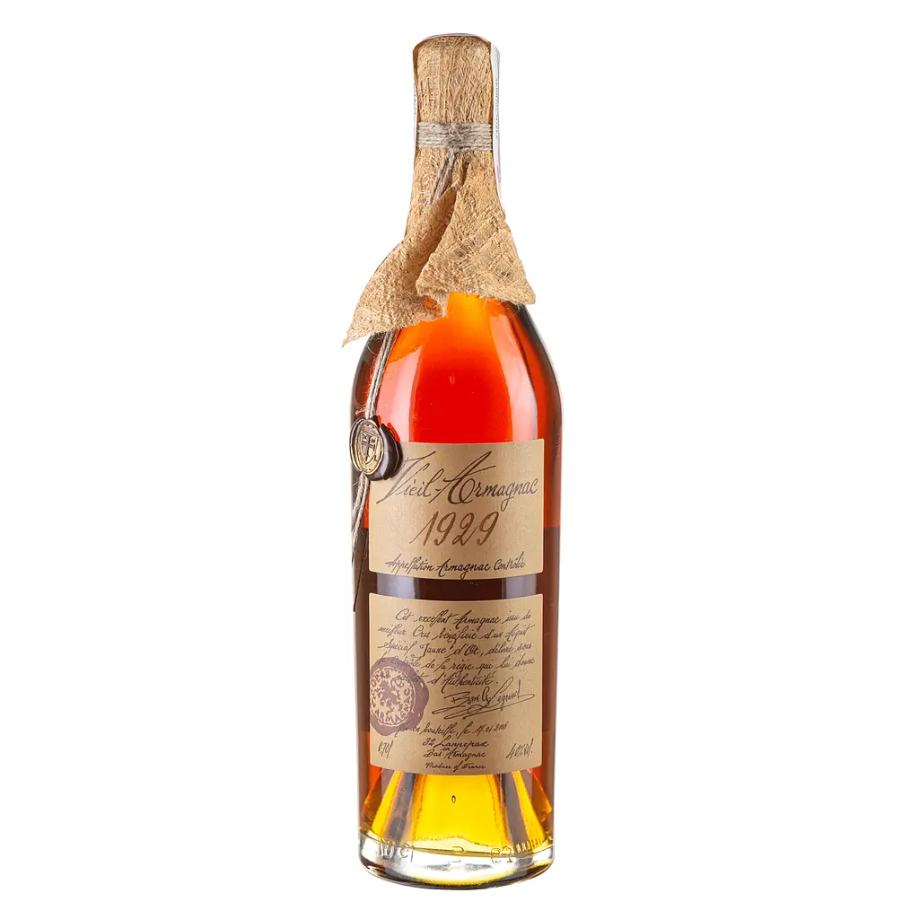Арманьяк Baron Gaston Legrand Bas Armagnac 1929, у дерев'яній коробці, 40%, 0,7 л - фото 2