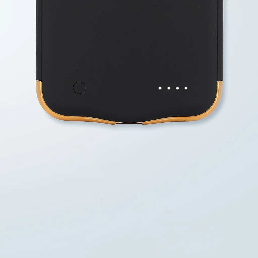 Чехол-аккумулятор XON PowerCase для iPhone 13 Pro 5500 mAh Черный/Золотой (PCBS1113355G 2940)  - фото 6