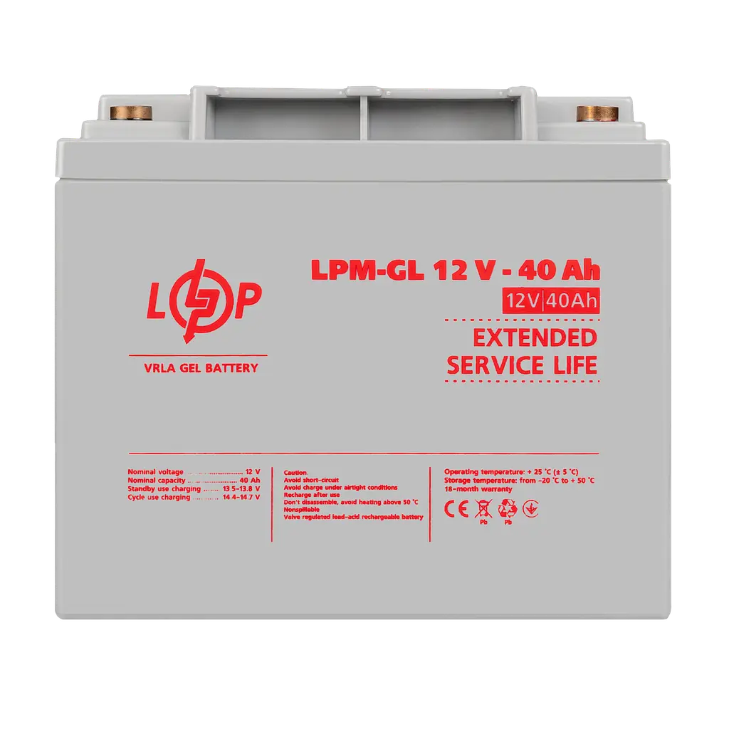 Акумулятор гелевий LPM-GL 12V - 40 Ah - фото 1