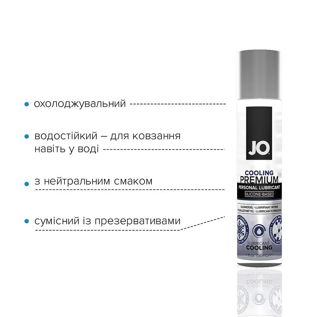 Лубрикант System Jo Premium Cooling силіконовий охолоджувальний, 30 мл, тривала дія - фото 4