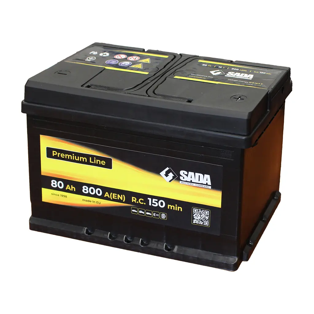 Стартерная батарея 80Аз SADA Premium Line SMF 80Ач, 800А - фото 3