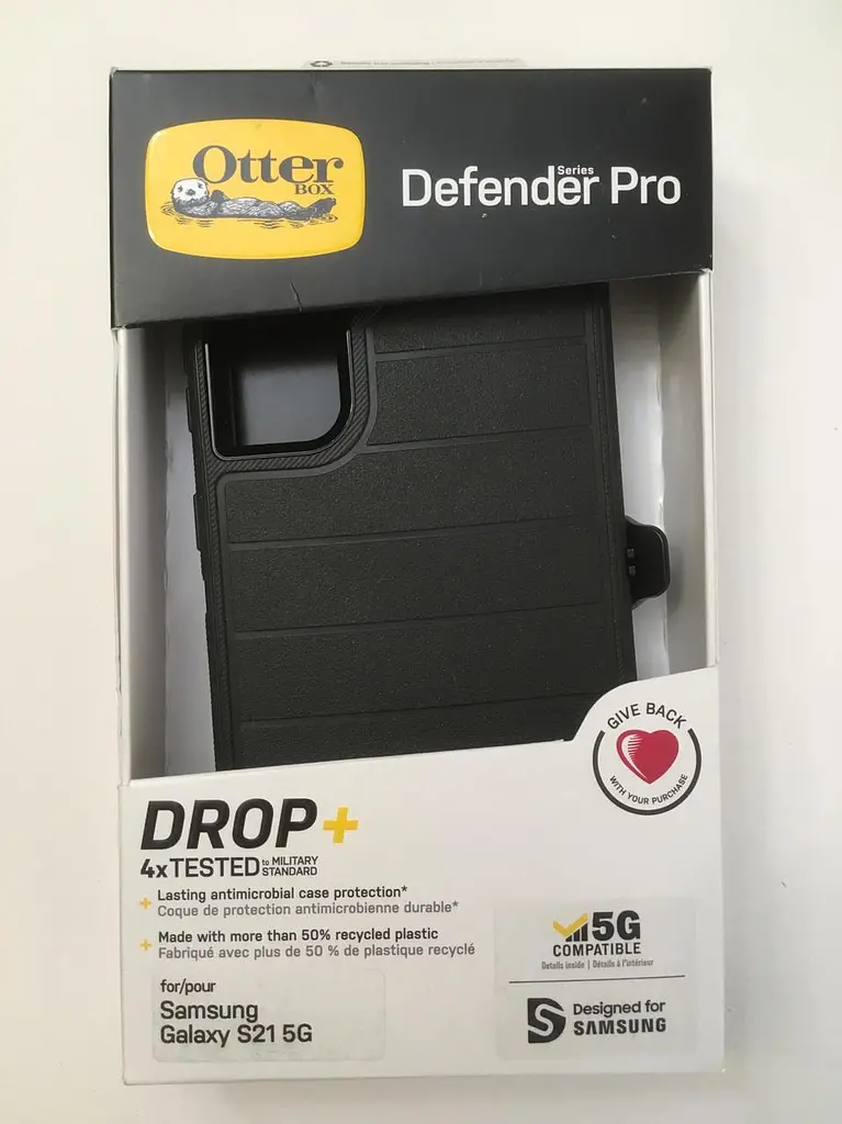 Чохол протиударний із кліпсою-підставкою OtterBox Defender Series Pro 77-81265 для Samsung Galaxy S21 (6.2") Black - фото 9