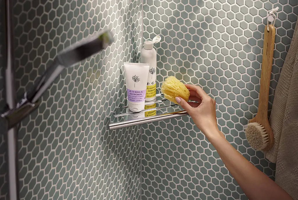 Полиця для ванної Hansgrohe AddStoris S кутовий кошик chrome 41761000 - фото 2