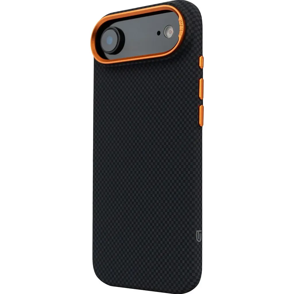 Чохол ArmorStandart LikeCarbon2 SE MagCase для Apple iPhone Air Kevlar Black Orange (ARM89166) [156296] - фото 5