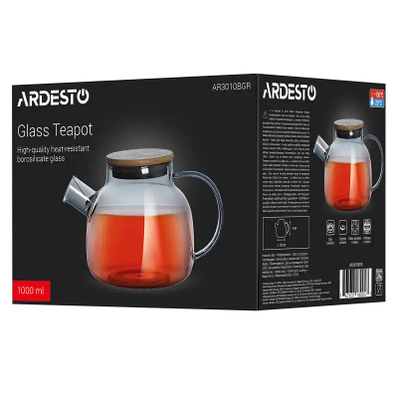Заварник Ardesto Graphite 1000 мл (AR3010BGR) - фото 4