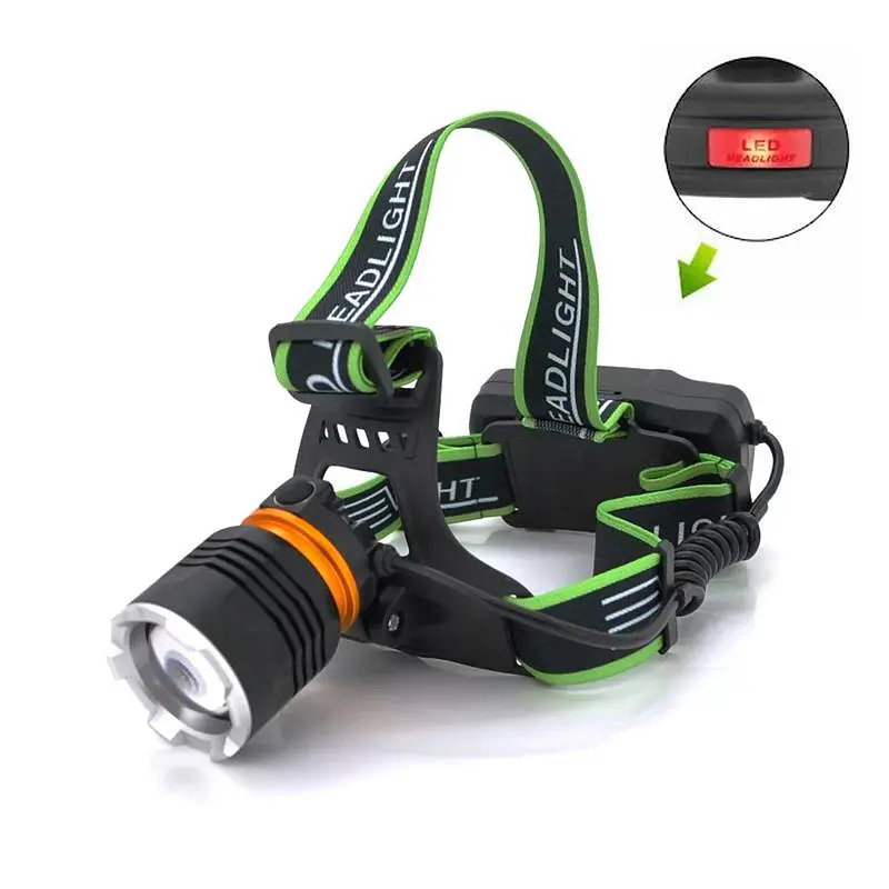 Налобний ліхтар Bailong BL-A7-P50, zoom, microUSB, 2х18650, 3 режими, надпотужний ліхтар налобний - фото 5