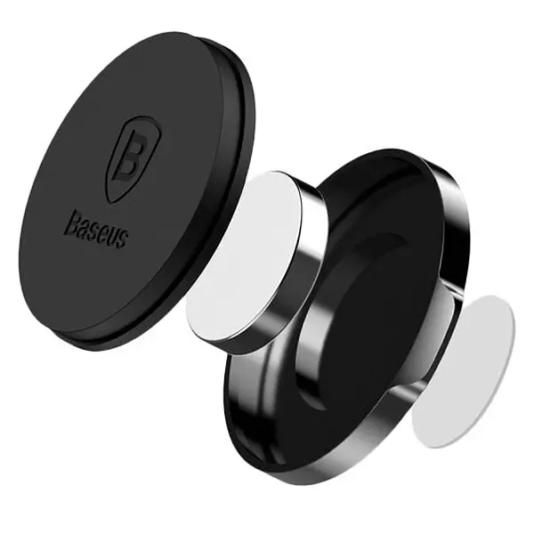 Автоутримувач магнітний Baseus Small ears Magnetic series Holder Flat SUER-C01 (Чорний) - фото 3