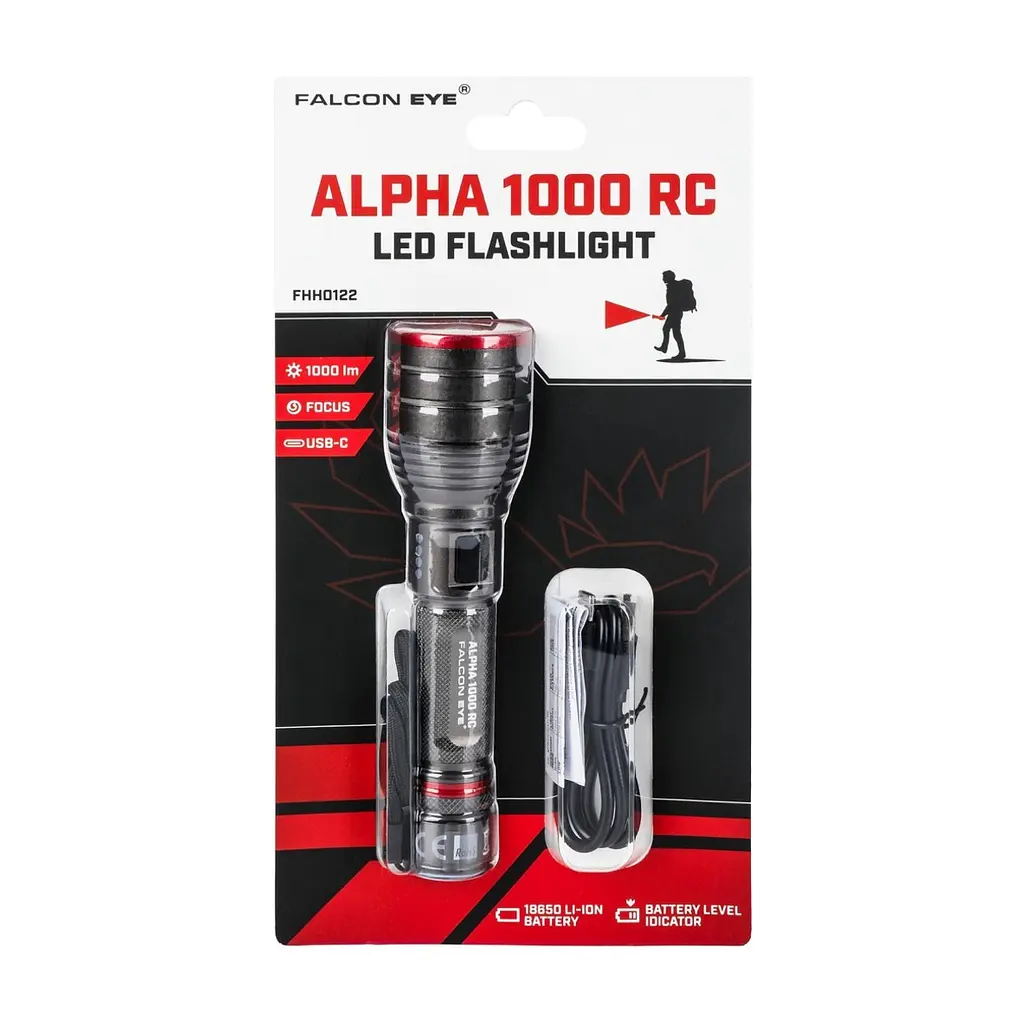 Ліхтар Falcon Eye тактичний Alpha 1000 RC (1000 Lm) Focus Rechargeable Type-C (FHH0122) (DAS303957) - фото 4