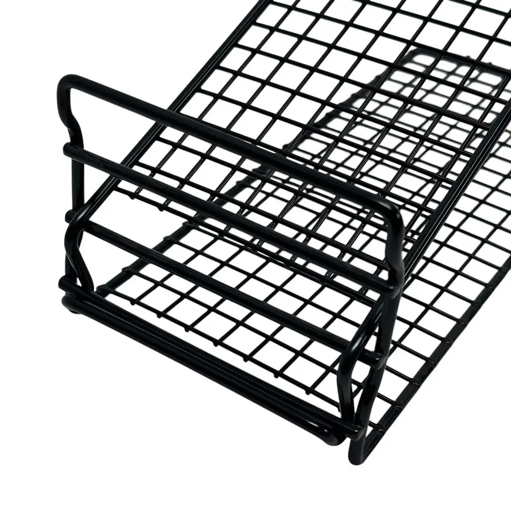 Полиця для взуття IKEA чорна металева підставка з регульованим нахилом 11х19х27 см - фото 4