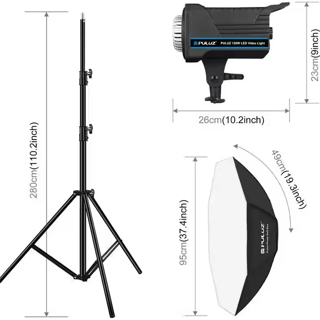 Студійне світло Puluz Softbox Kit (PKT3108EU) [168663] - фото 7
