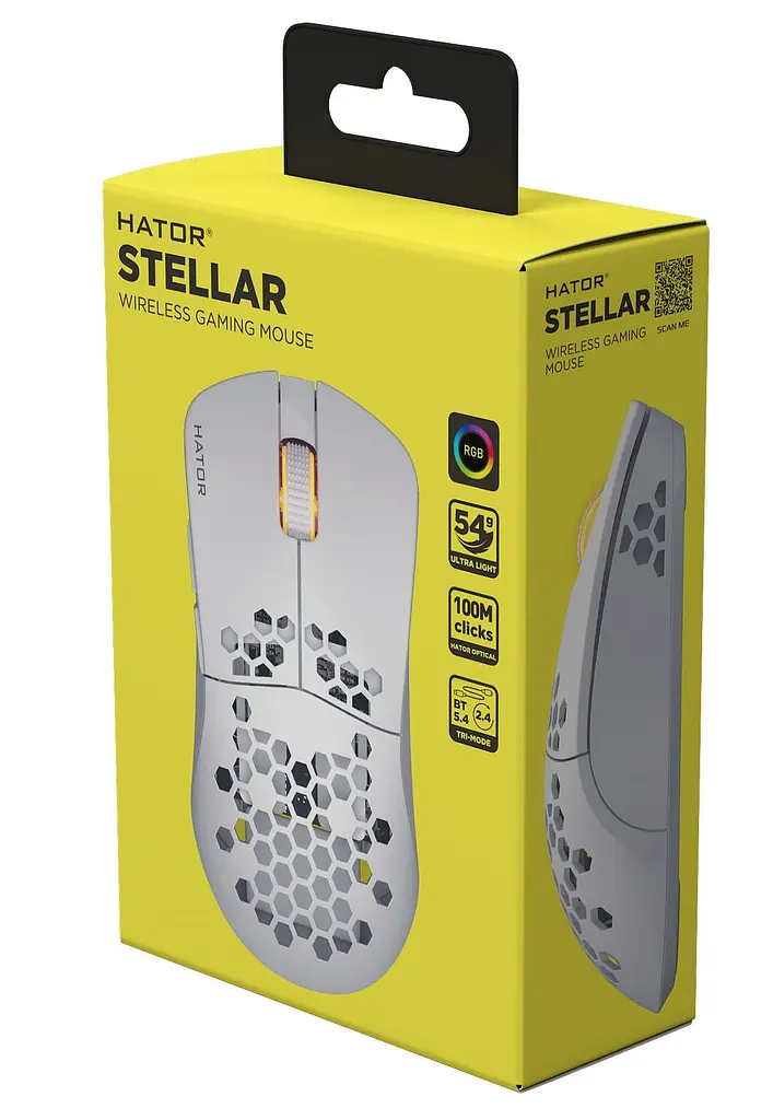 Мышь HATOR Stellar Wireless White (HTM651) - фото 7