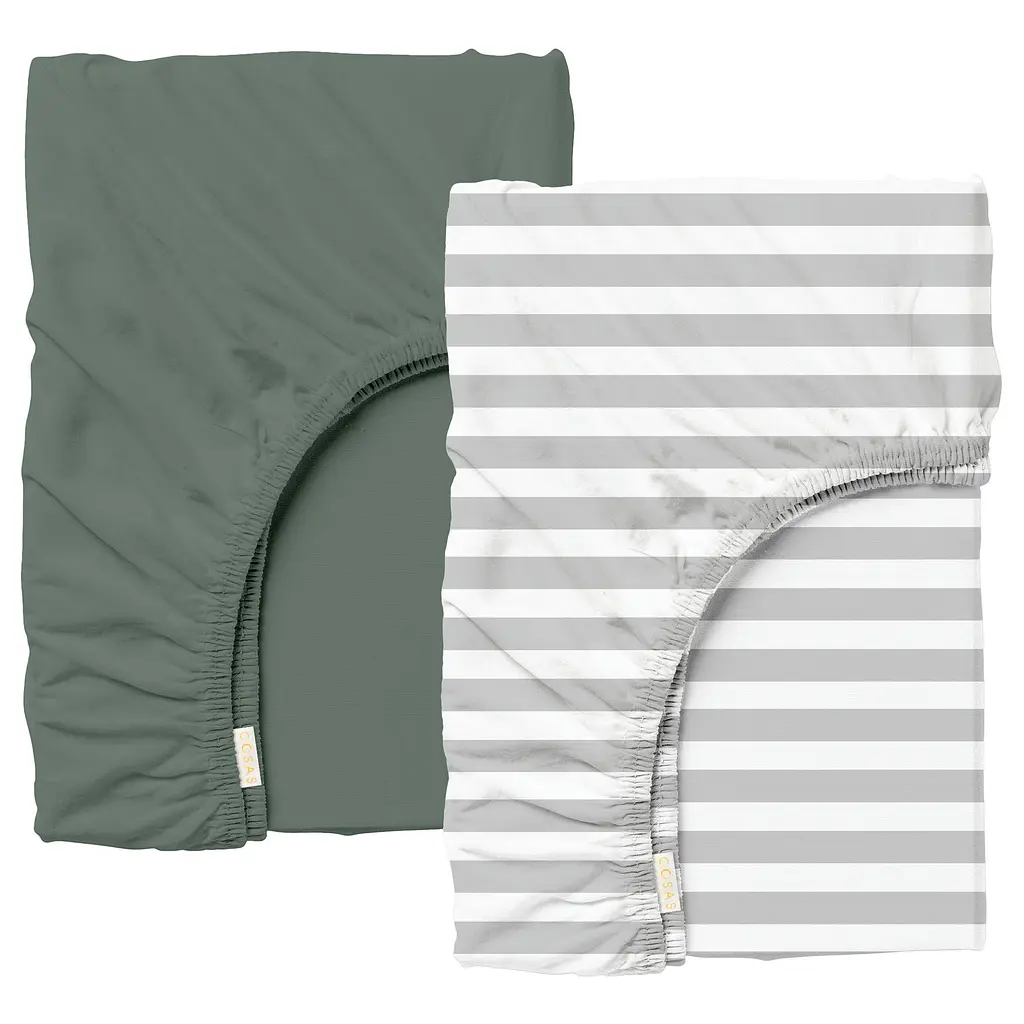 Набір простирадло на резинці 80х160 OLIVE FOG COSAS (4822052405307)