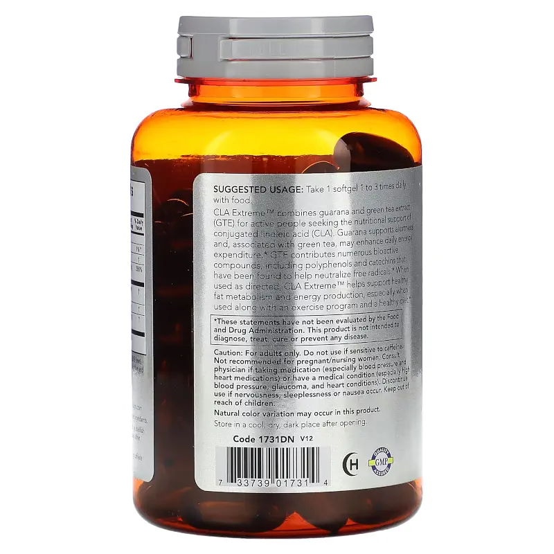 Жироспалювач Now CLA Extreme, 90 капсул - фото 3