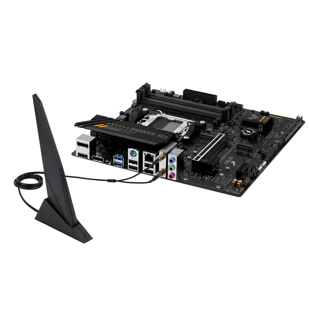 ASUS Материнcька плата TUF GAMING A620M-PLUS WIFI sAM5 A620 4xDDR5 HDMI DP mATX - фото 6