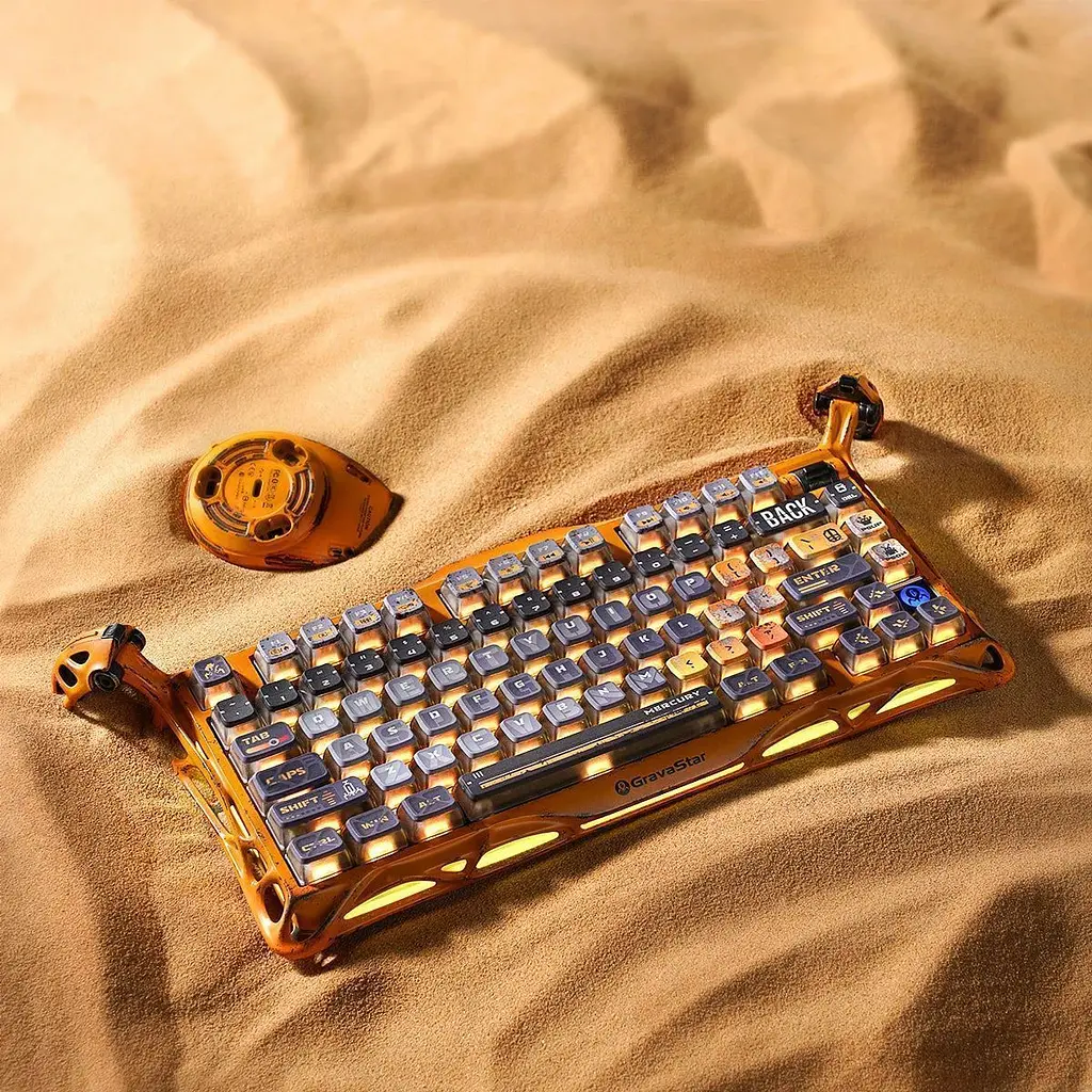 Клавиатура GravaStar Mercury K1 Pro TKL UA Yellow GSK1PRO_YLW [140624] - фото 11