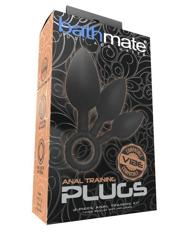Набір анальних пробок Bathmate Anal Training Plugs, діаметр 2,5 см - 3,1см - 3,8см - фото 4