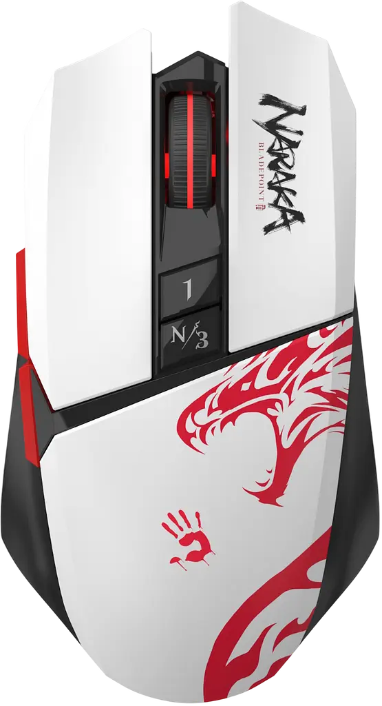Миша бездротова A4Tech Bloody R36 Ultra Naraka RGB White - фото 2