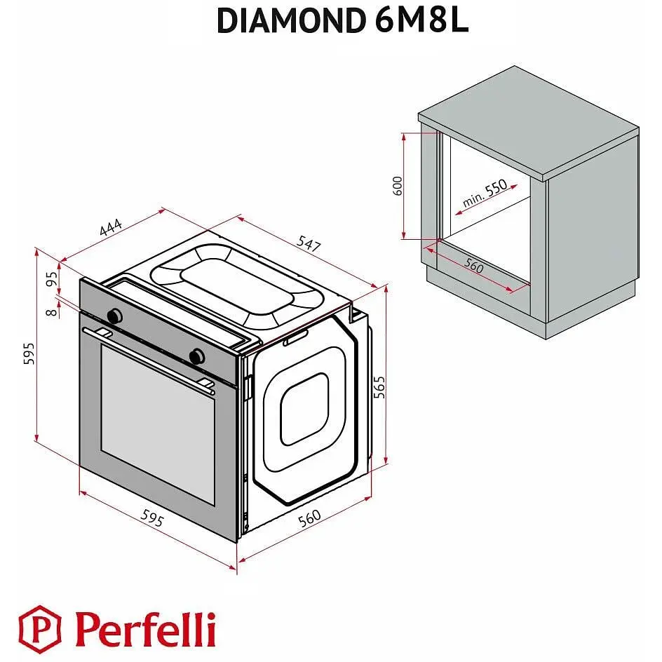 Духова шафа Perfelli Diamond 6M8L Bianco - фото 15