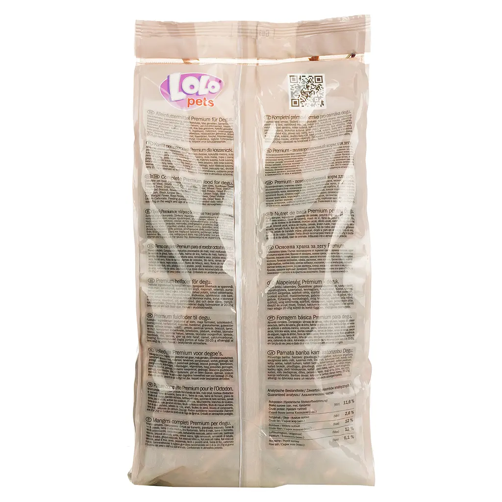 Корм для дегу Lolo Pets Premium 750 г (LO-70172) - фото 4