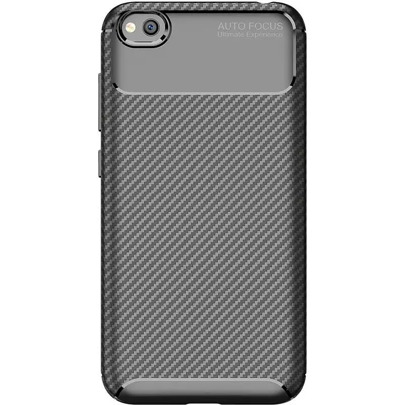 Чохол-накладка Toto TPU Carbon Fiber 1.5 mm Case Xiaomi Redmi Go Black - фото 6