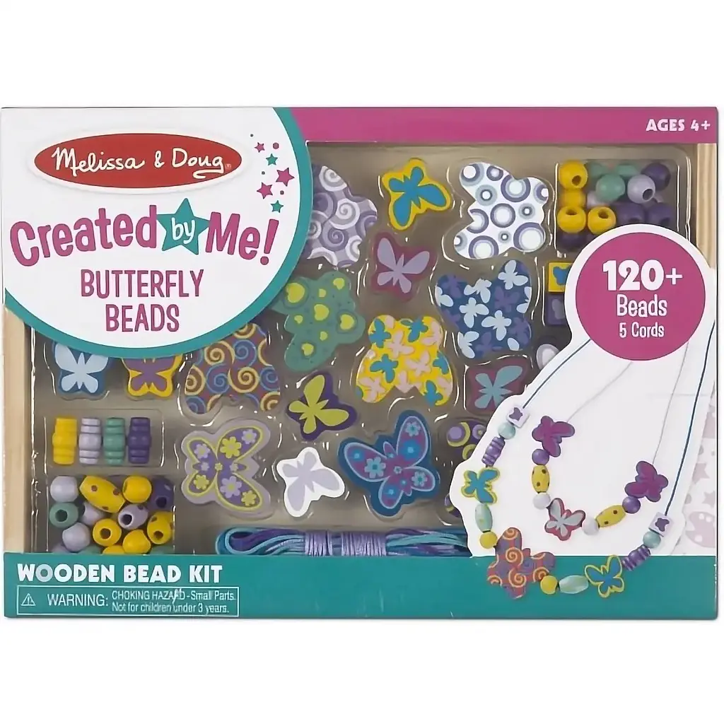 Набір дерев'яних намистин Melissa & Doug Метелики (MD4179)