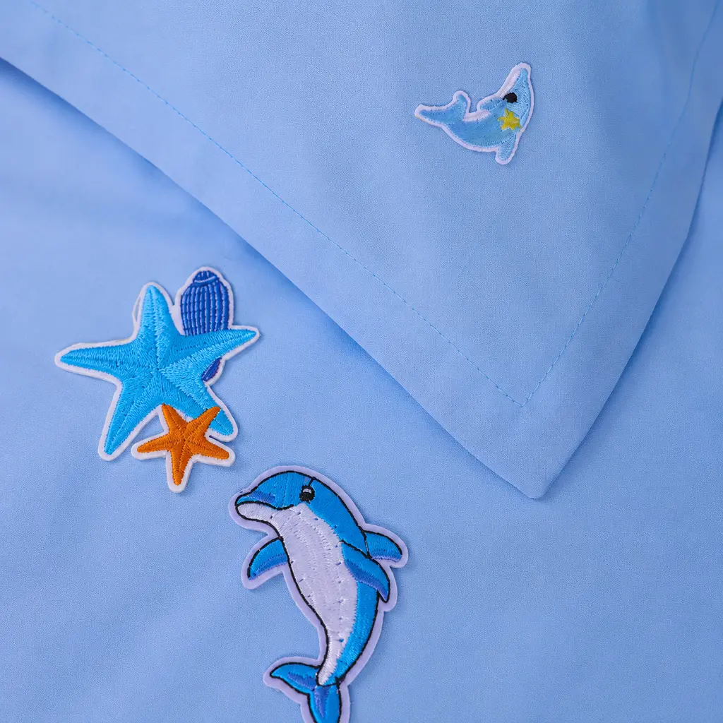 Дитяча постільна білизна MIRSON LITTLE KIDS Poplin Edition Ocean та Maricel 110х160см (2200013086529) - фото 2