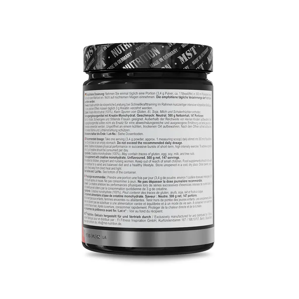 Моногідрат креатину Creatine Monohydrate, 500 грам MST Nutrition vit0004359 - фото 3