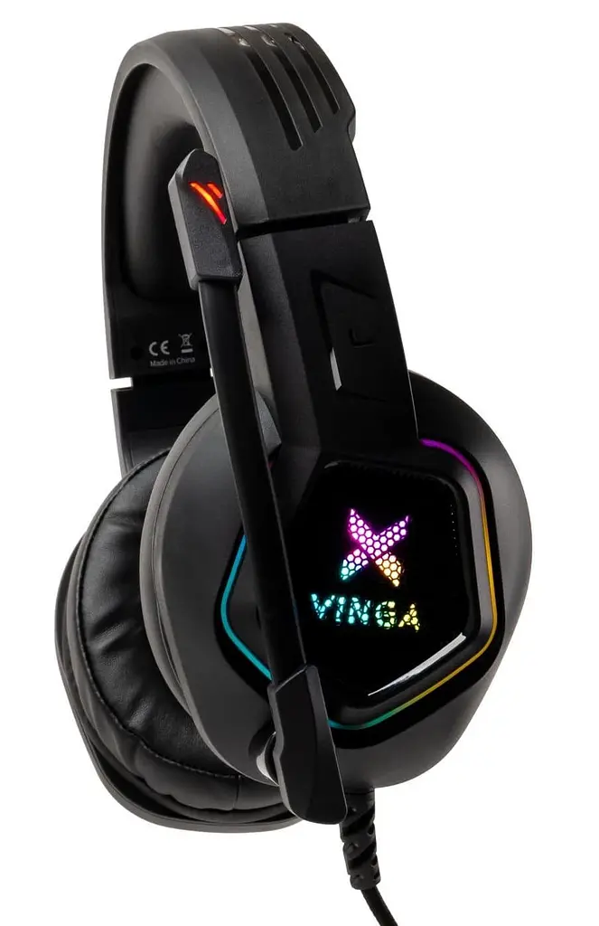 Игровая гарнитура Vinga HSCU-160 Gaming LED Black (HSCU-160) - фото 3